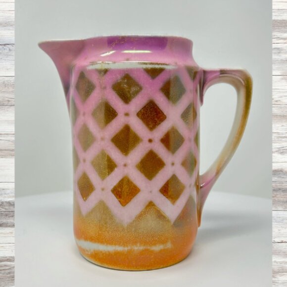 Vintage German Lusterware Pitcher 1920's -1930's - Picture 1 of 7